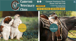 Desktop Screenshot of cameronveterinaryclinic.com